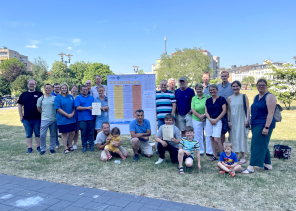 Am 13. Juni 2023 kamen Teilnehmende des Stadtradelns im Rathaus zusammen und wurden von Bürgermeisterin Eislöffel begrüßt.