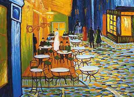 VIncent van Gogh: Bild "Café-Terrasse am Abend in Arles" 